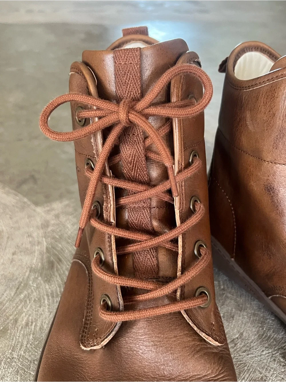 Vivo Barefoot Men's Chestnut Brown Leather Lace-Up Boots